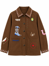 QNUZ JAKKE, 9439 MARRON