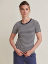 BASIC APPAREL T-SHIRT, LUDMILLA BIRCH/NAVY
