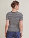 BASIC APPAREL T-SHIRT, LUDMILLA BIRCH/NAVY