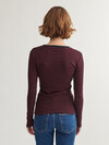 BASIC APPAREL TEE, LUDMILLA 794 BORDEAUX/SKY