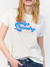 LOLLYS LAUNDRY T-SHIRT, ROMA CLOUD WHITE