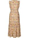 LOLLYS LAUNDRY MIDI KJOLE, SAMO FLOWER PRINT