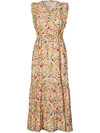 LOLLYS LAUNDRY MIDI KJOLE, SAMO FLOWER PRINT