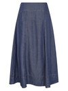 MOS MOSH NEDERDEL, AURORA LIO SKIRT DARK BLUE 