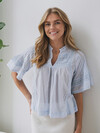 NEO NOIR BLUSE, SIAMA VOILE LIGHT BLUE