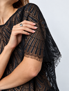 CO' COUTURE BLUSE, LETI LACE BLACK