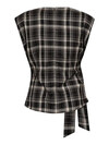 CO' COUTURE TOP, DAGNY CHECK PLEAT