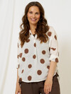 MARTA BLUSE, 851928 RIVA BROWN
