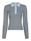 NEO NOIR POLO STRIK, FANNYA LIGHT BLUE STRIPE