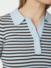 NEO NOIR POLO STRIK, FANNYA LIGHT BLUE STRIPE