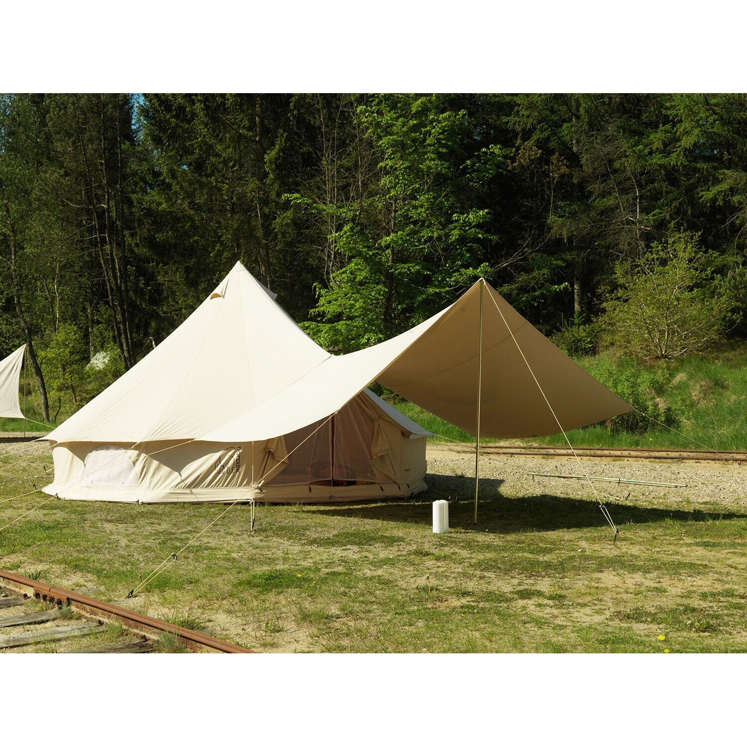 Tente Camping 6 à 8 Personnes Nordisk ASGARD 12.6 BASIC COTTON