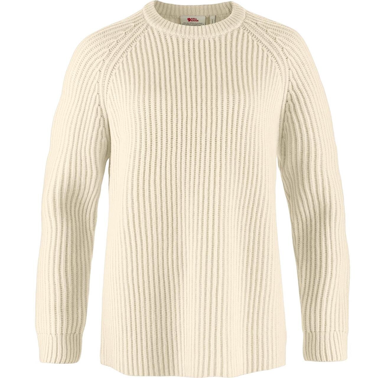 Fjällräven Womens Övik Rib Sweater (Vit (CHALK WHITE/113) Small)