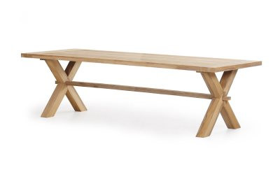 Everest havebord large teak træ Bordbukke ben