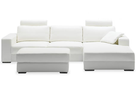 Hjort knudsen manchester sofa i hvidt læder. Hvid læder sofa