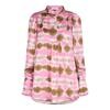 Co'Couture Pink Fossil Volume Blouse