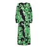 Co'Couture Green Rose Wrap Dress