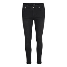 My Essential Wardrobe Black Wash Celina Zip Jeans
