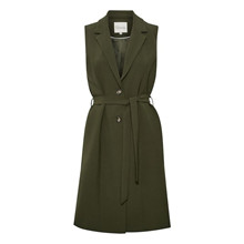My Essential Wardrobe Deep Green Yola Waistcoat