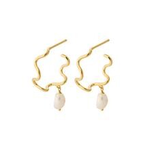 Pernille Corydon Gold Small Bay Earrings