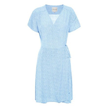 My Essential Wardrobe Bel Air Blue W. White Alexa Wrapdress