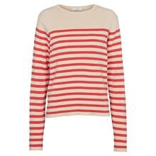 Basic Apparel Birch/Cayenne Sailor Stripe Knit Sweater