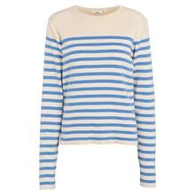 Basic Apparel Birch/Azure Blue Sailor Stripe Knit Sweater