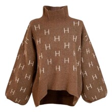 Hést Brown Fam Short Sweater