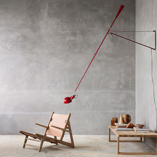 The 265 wall lamp from Flos Limited Edition in red Buy it here