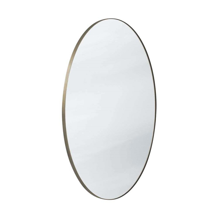 Amore Mirror Sc49 Bronzed Brass Silver Tradition Amore Mirror Sc49 Bronzed Brass Silver, Rejuvenation Oval Metal Framed Mirror