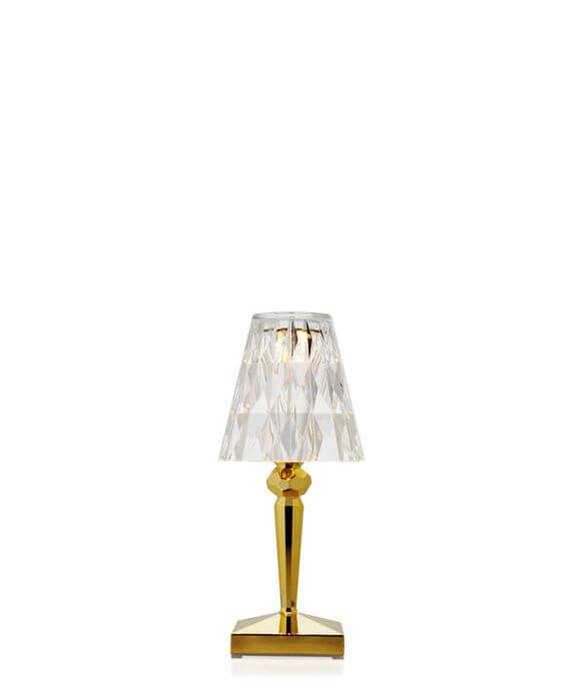 Battery Table Lamp Gold Kartell, Cordless Led Table Lamps Uk