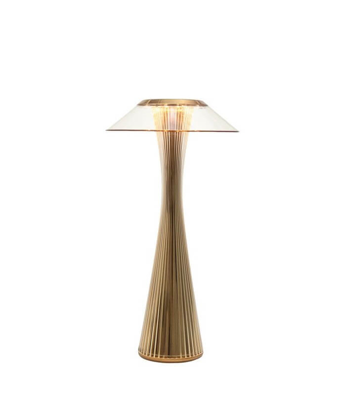 kartell gold lamp