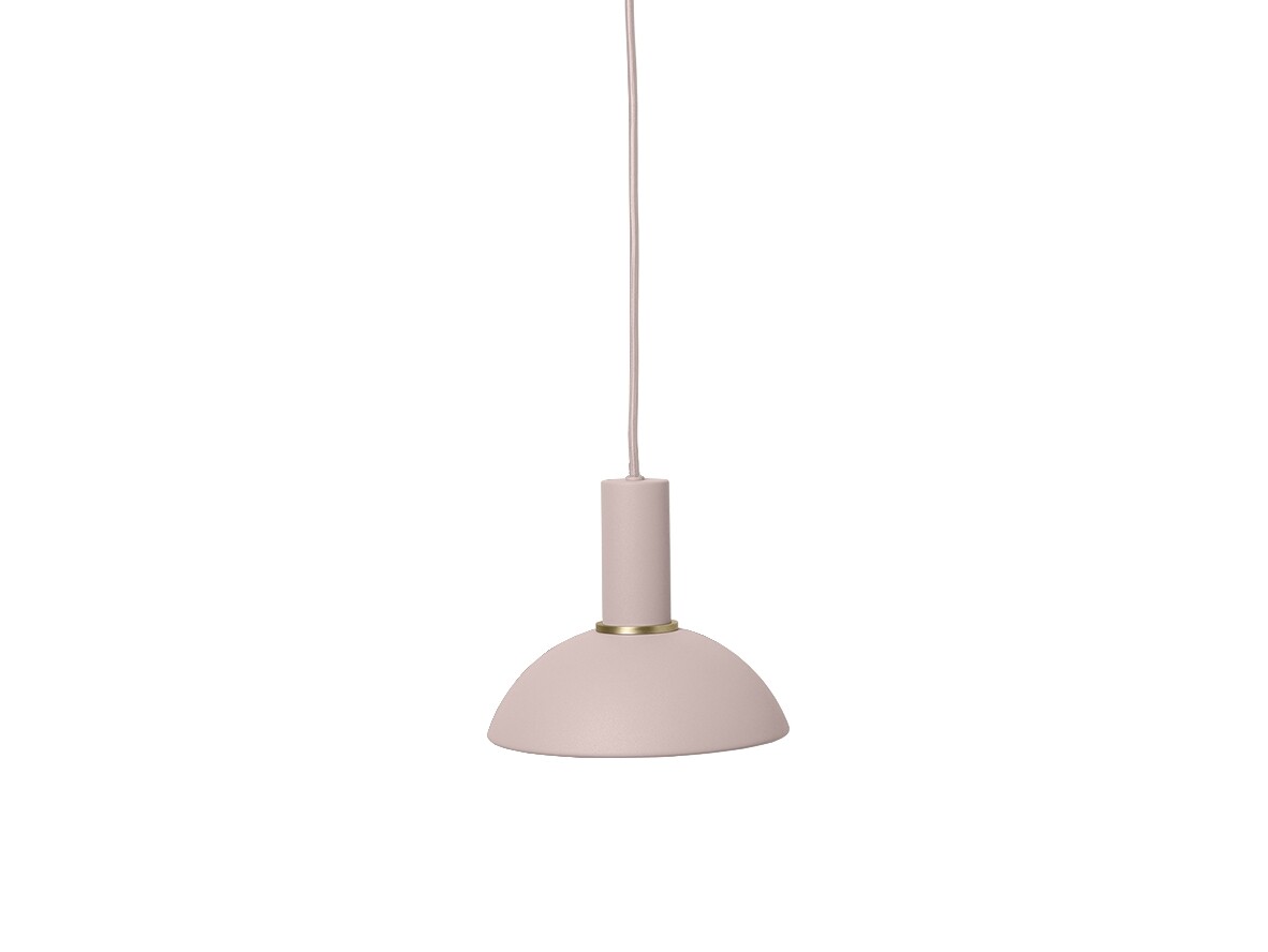 ferm LIVING - Collect Dome Hanglamp Low Rose/Brass ferm LIVING