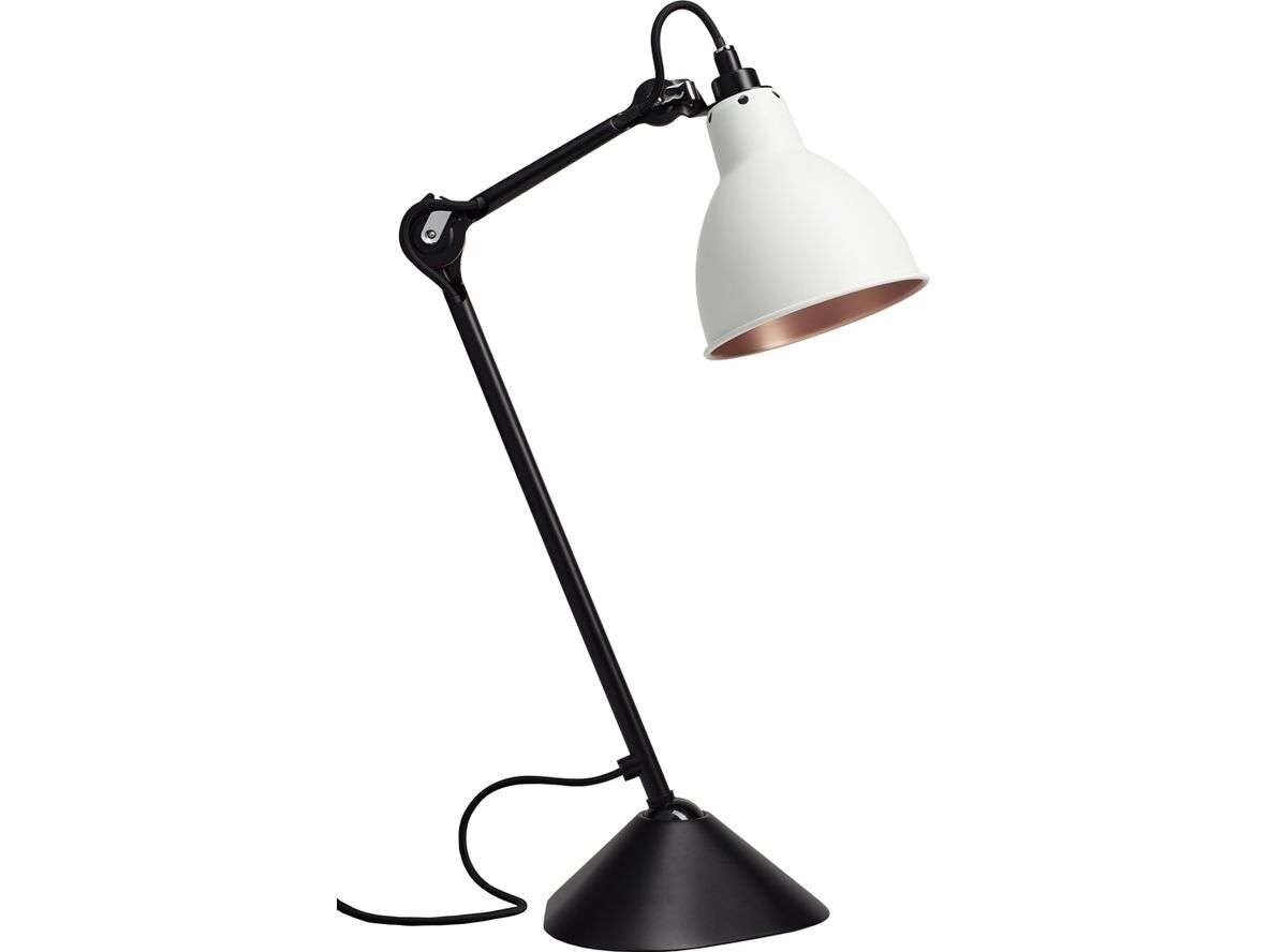 DCW - 205 Tafellamp Zwart/Wit/Koper Lampe Gras