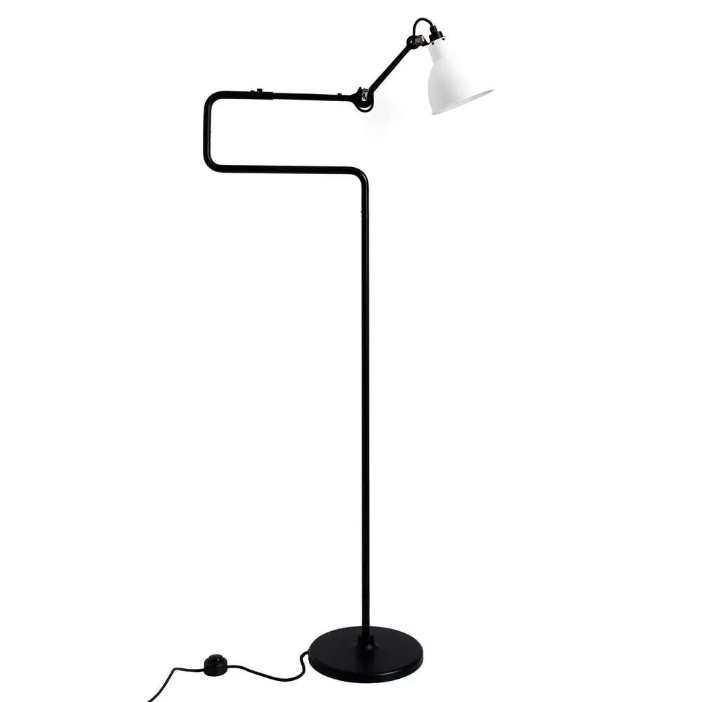 DCW - 411 VloerLamp Zwart/Wit Lampe Gras