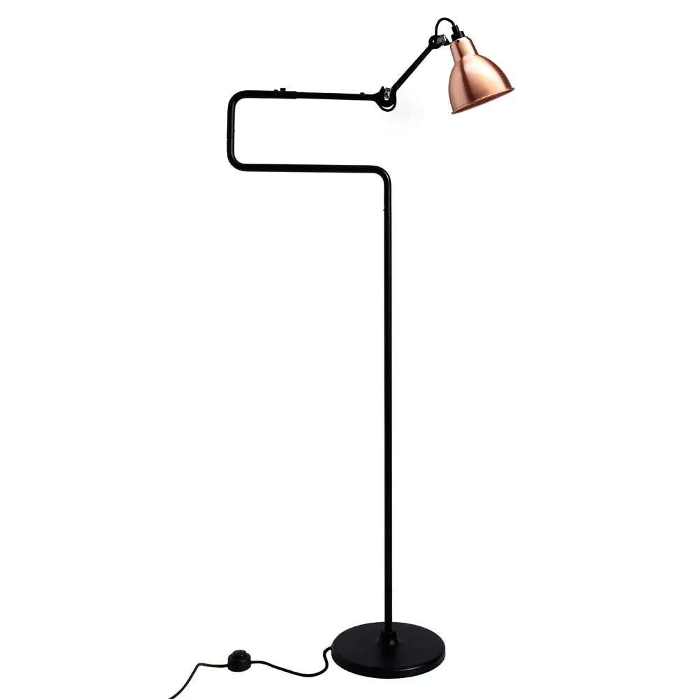 DCW - 411 VloerLamp Zwart/Koper/Wit Lampe Gras