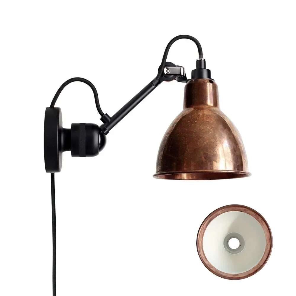 DCW - 304CA Wandlamp Raw Copper/White Lampe Gras