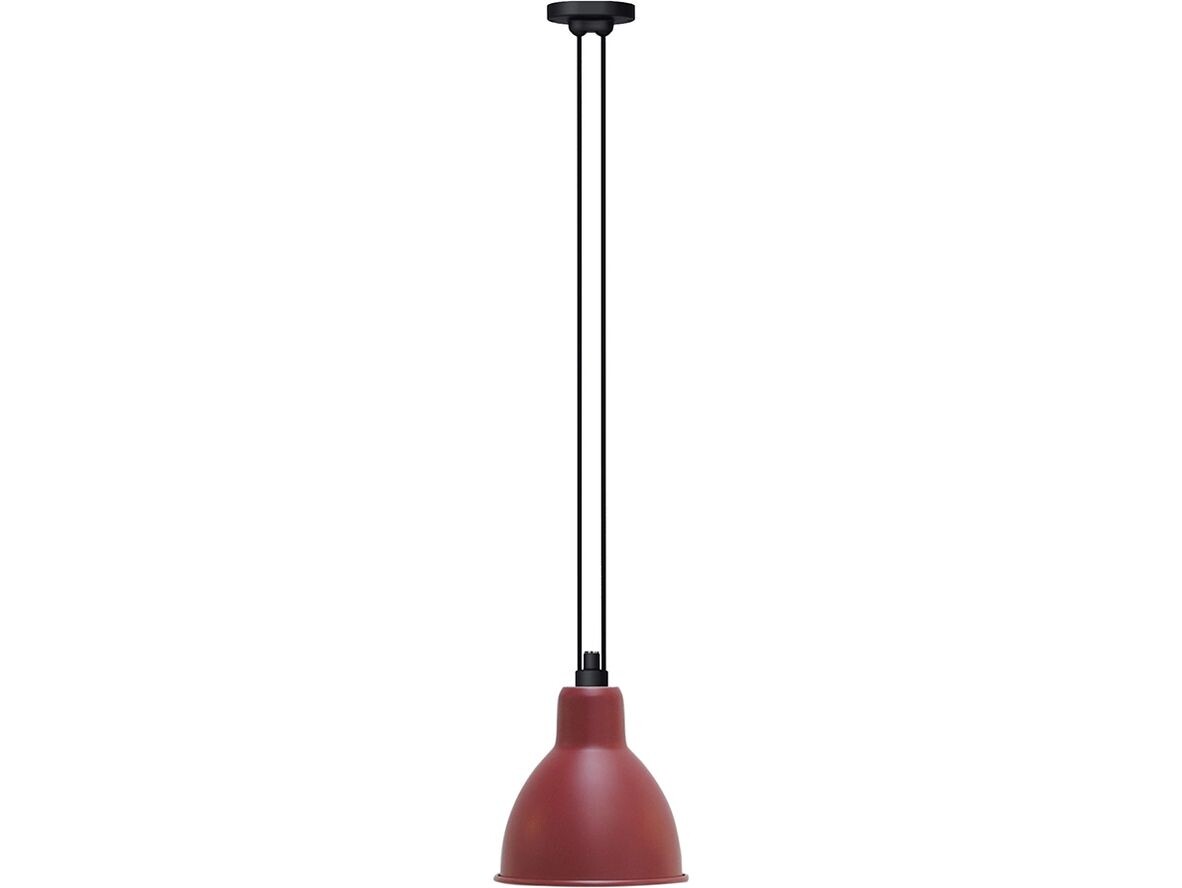 DCW - 322 L Hanglamp Rond Rood Lampe Gras