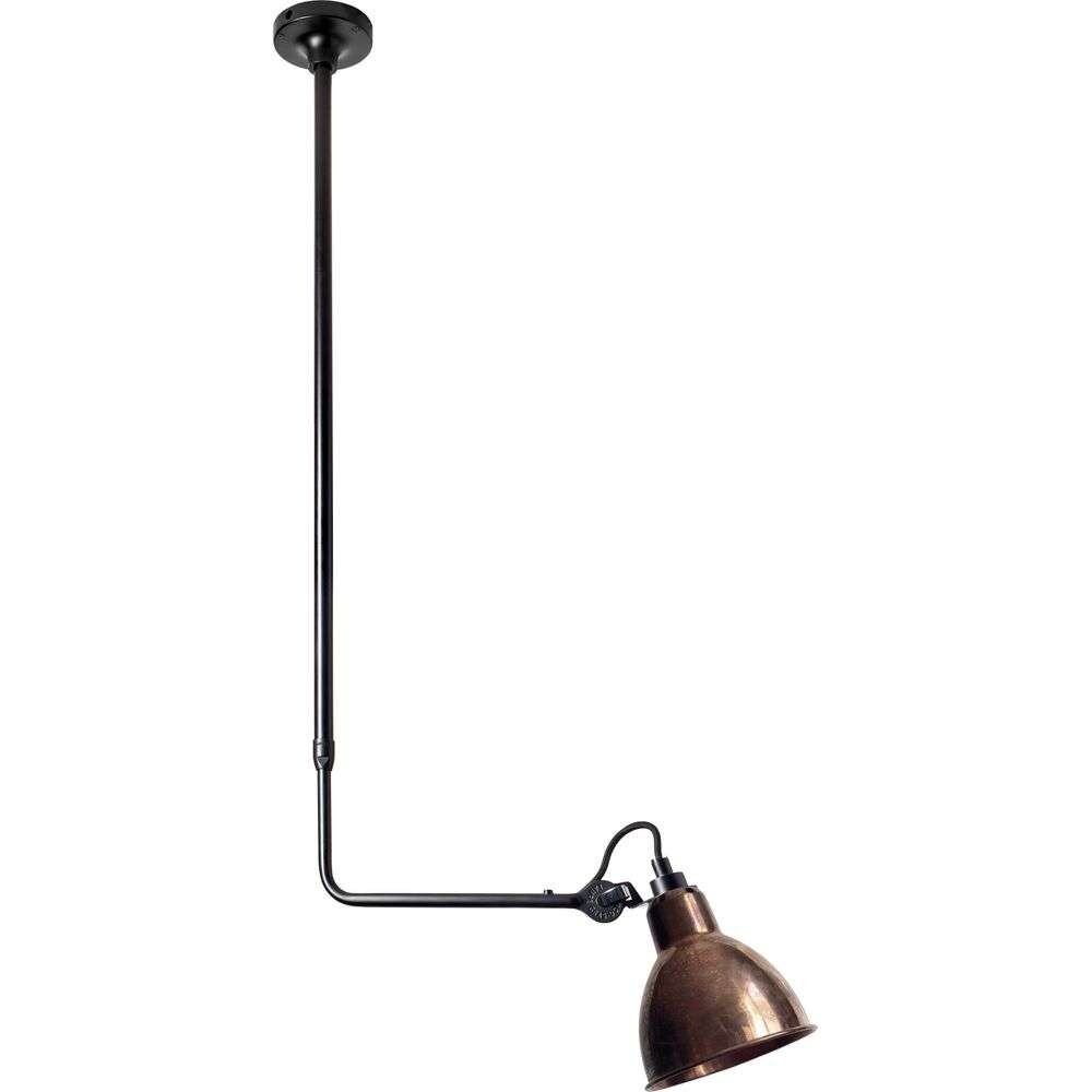 DCW - 313 Plafondlamp Black/Raw Copper Lampe Gras