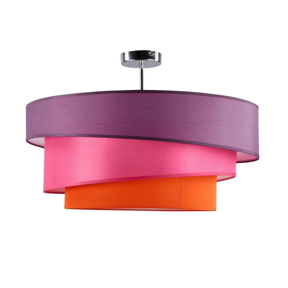 Lindby - Melia Plafondlamp Violet/Pink/Orange/Chrome