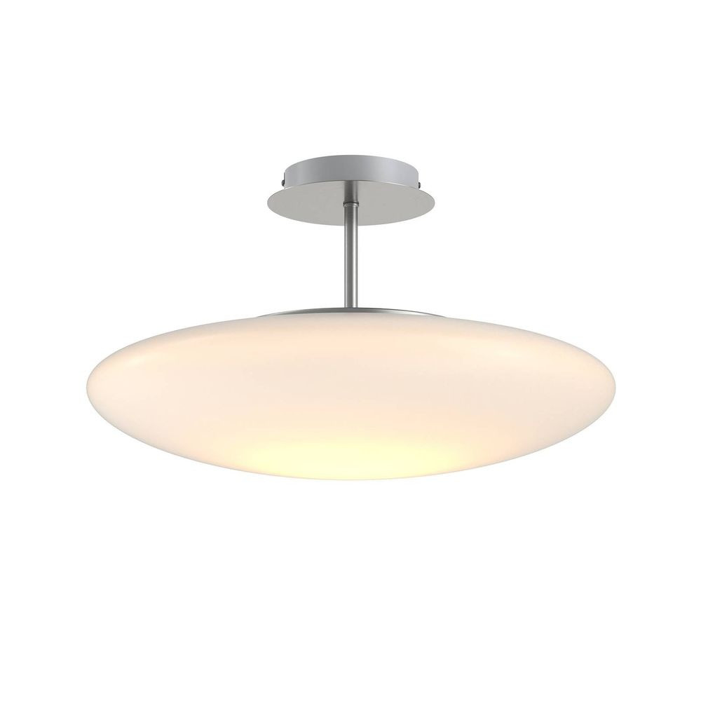 Lindby - Gunda Plafondlamp Opal/Nickel/Chrome