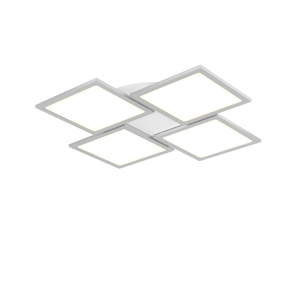 Lucande - Ilira 4 Plafondlamp White/Silver