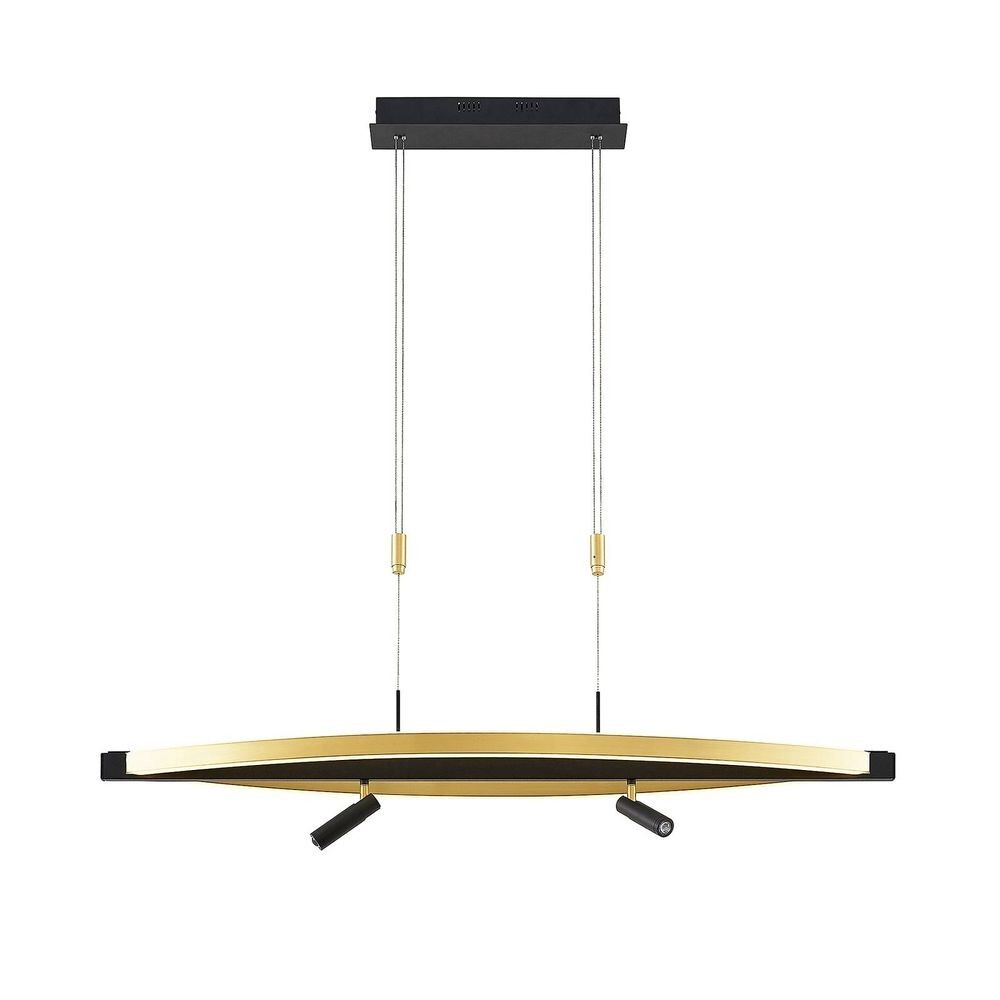 Lucande - Matwei LED Oval Hanglamp Brass