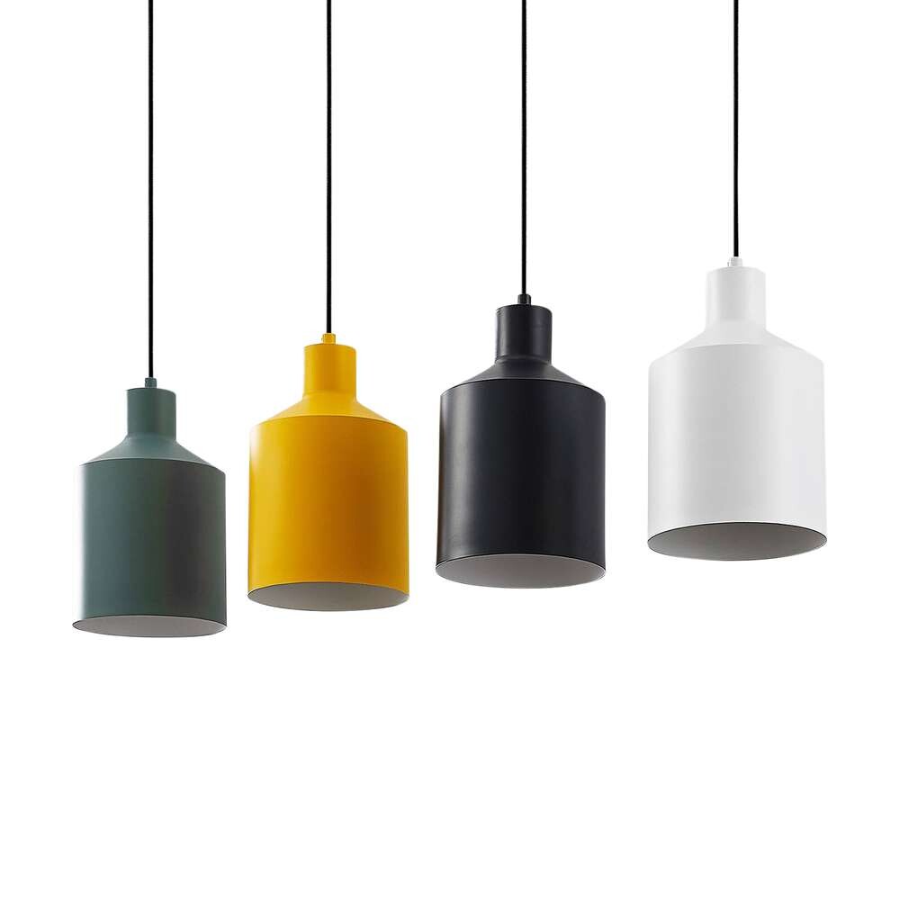Lindby - Tirane Hanglamp Black/White/Green/Yellow