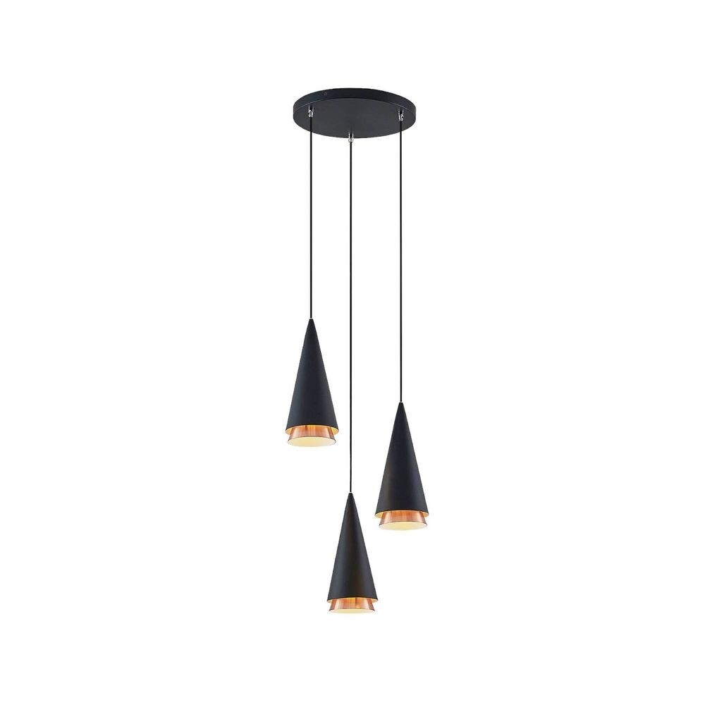 Lucande - Naoh 3 Cluster Hanglamp Black