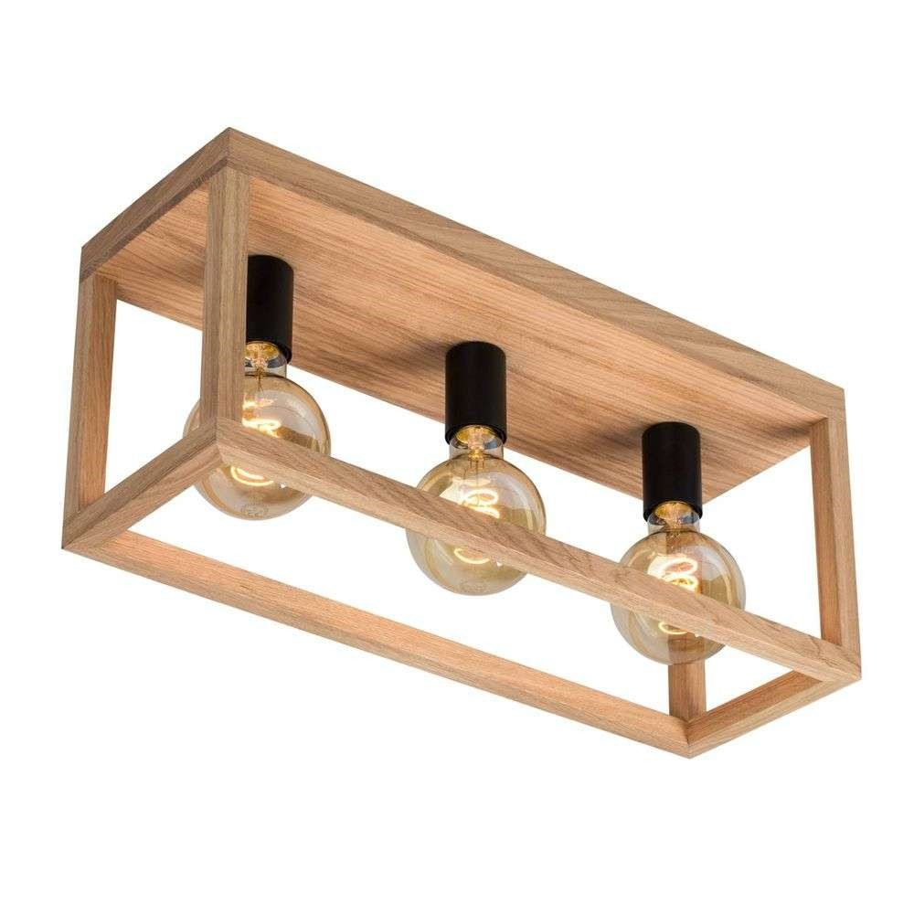 Envostar - Rowan 3 Plafondlamp Wood