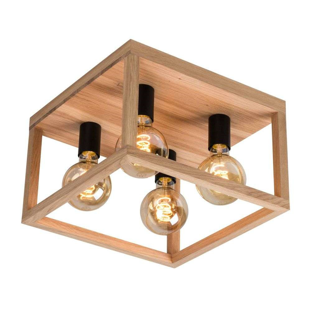 Envostar - Rowan 4 Plafondlamp Wood