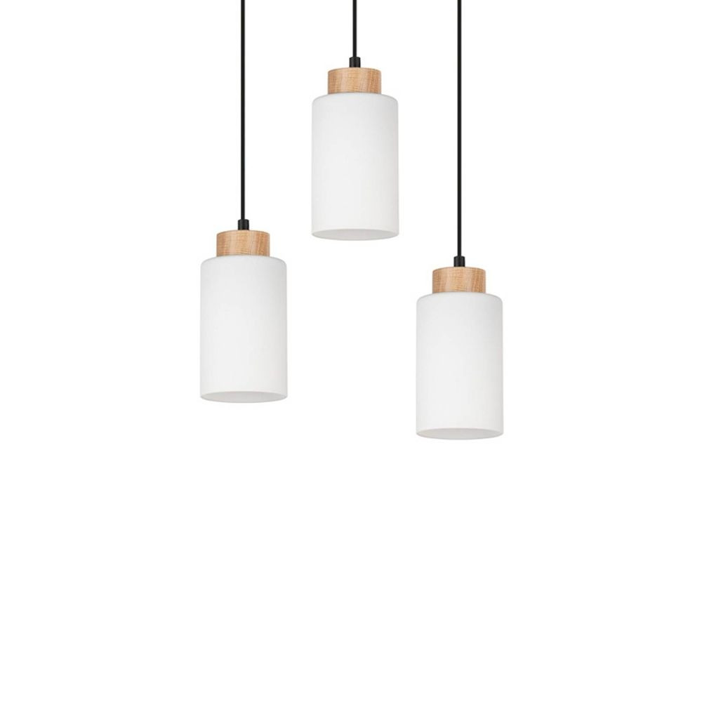 Envostar - Talia Cluster Hanglamp Black/Wood/White