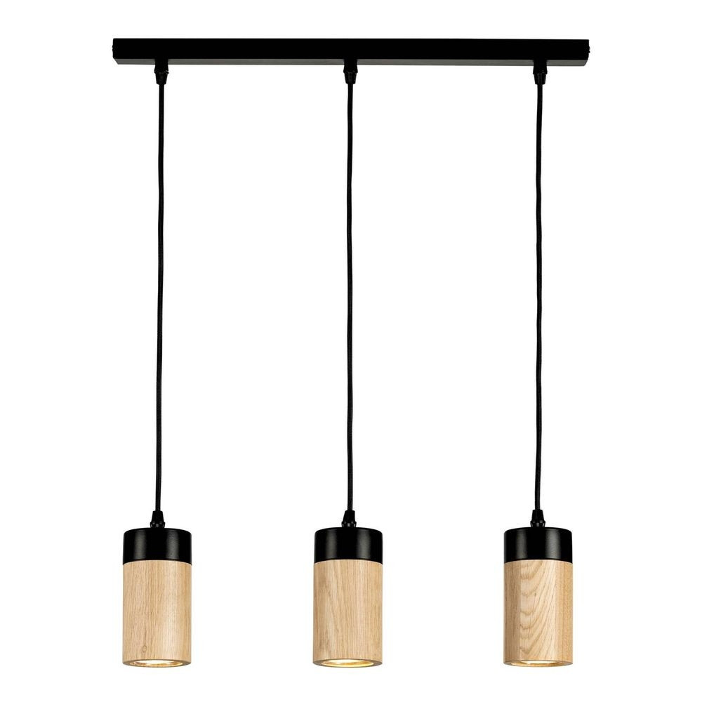 Envostar - Plain 3 Hanglamp Black/Wood