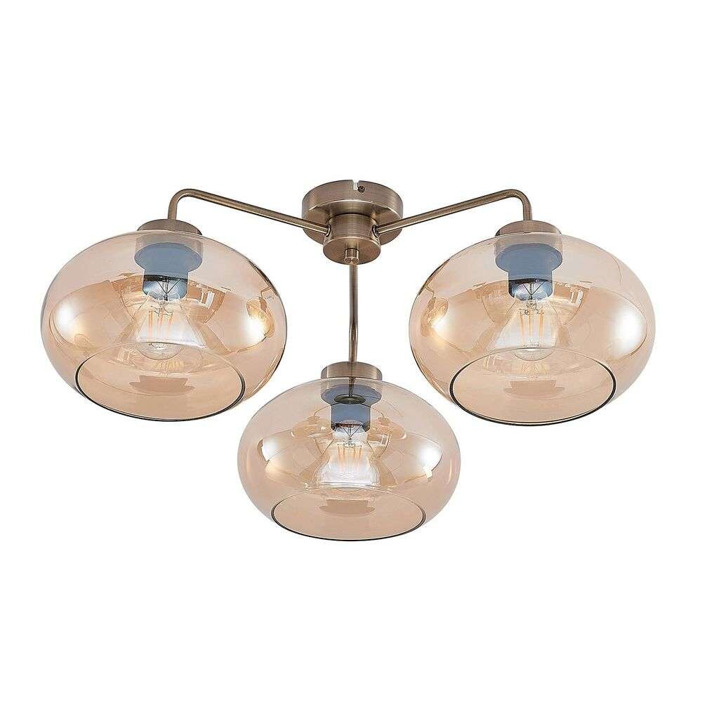 Navidia 3 Plafondlamp Amber - Lindby