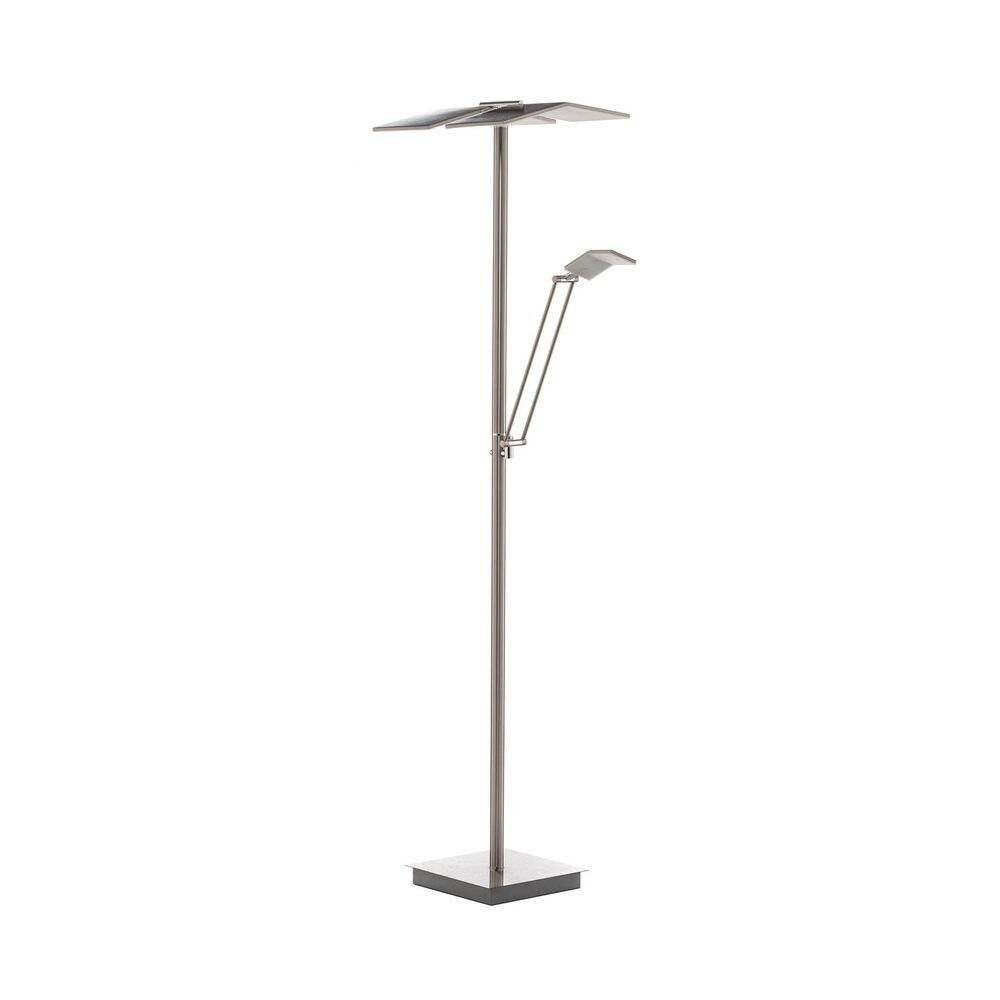 Lucande - Kamari LED Read Vloerlamp Nickel